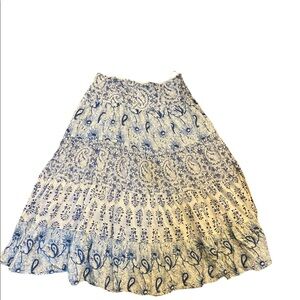 Cotton Boho Maxi Skirt